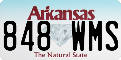 AR license plate 848WMS