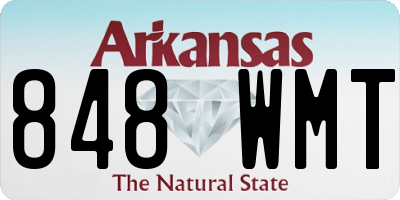 AR license plate 848WMT