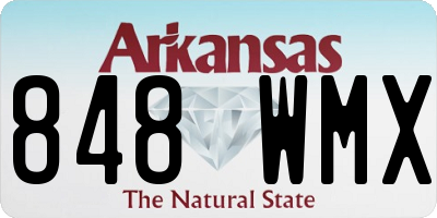 AR license plate 848WMX
