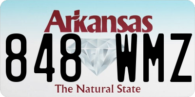 AR license plate 848WMZ