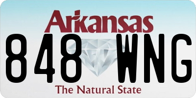 AR license plate 848WNG