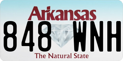 AR license plate 848WNH