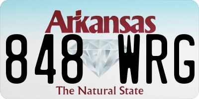 AR license plate 848WRG