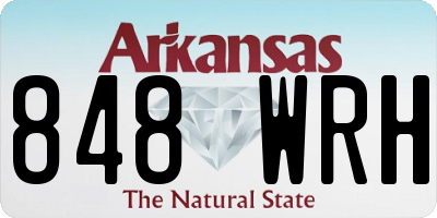 AR license plate 848WRH
