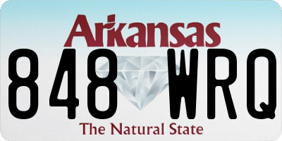 AR license plate 848WRQ