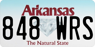 AR license plate 848WRS