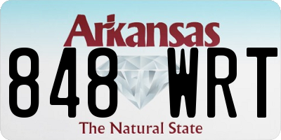 AR license plate 848WRT