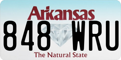 AR license plate 848WRU