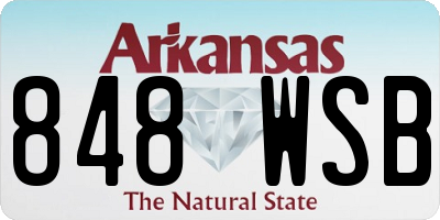 AR license plate 848WSB