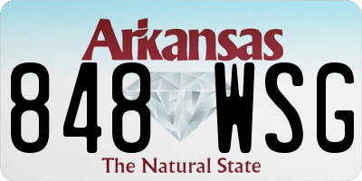 AR license plate 848WSG