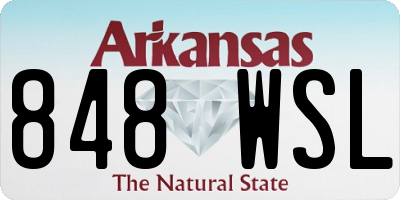 AR license plate 848WSL