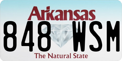 AR license plate 848WSM