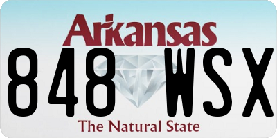 AR license plate 848WSX