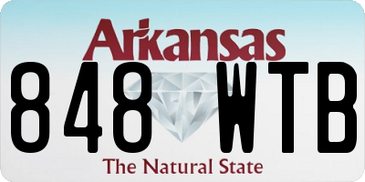 AR license plate 848WTB