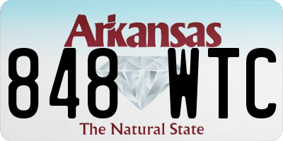 AR license plate 848WTC