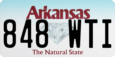 AR license plate 848WTI