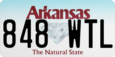 AR license plate 848WTL