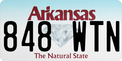 AR license plate 848WTN