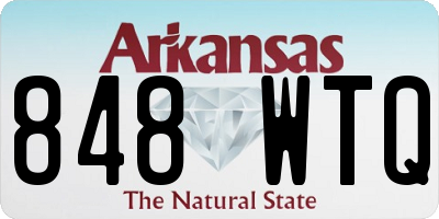 AR license plate 848WTQ