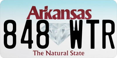 AR license plate 848WTR