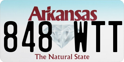 AR license plate 848WTT