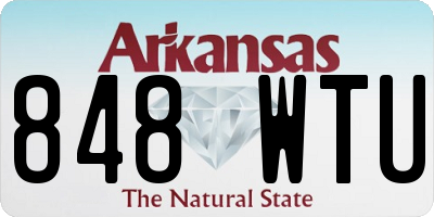 AR license plate 848WTU