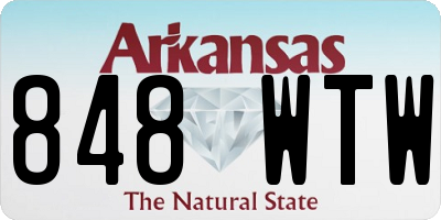 AR license plate 848WTW