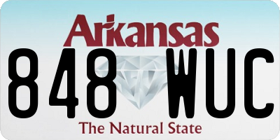 AR license plate 848WUC