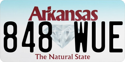 AR license plate 848WUE