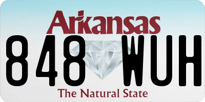 AR license plate 848WUH