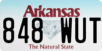 AR license plate 848WUT