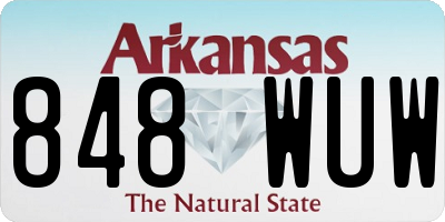 AR license plate 848WUW