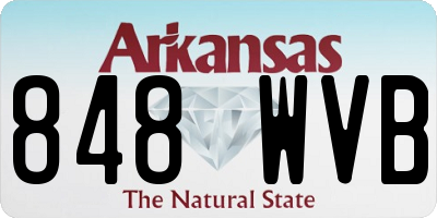 AR license plate 848WVB
