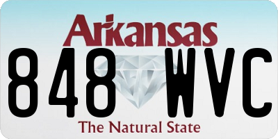 AR license plate 848WVC