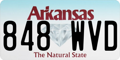 AR license plate 848WVD