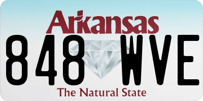 AR license plate 848WVE