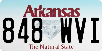 AR license plate 848WVI
