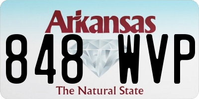 AR license plate 848WVP