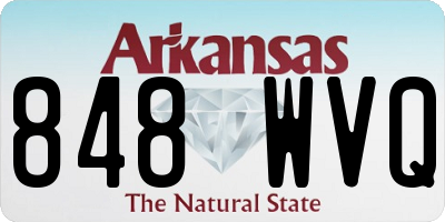 AR license plate 848WVQ