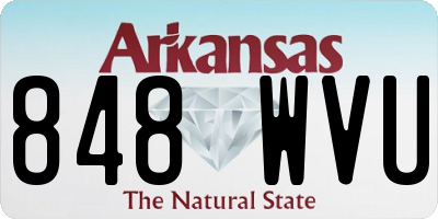 AR license plate 848WVU