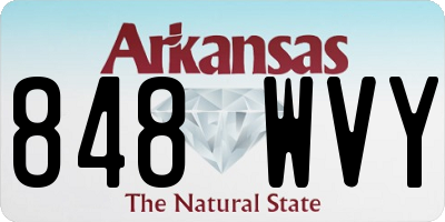 AR license plate 848WVY