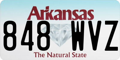 AR license plate 848WVZ
