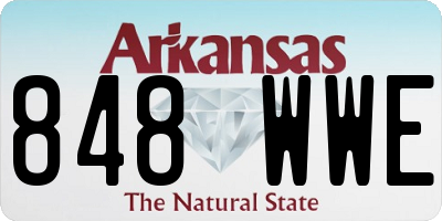 AR license plate 848WWE