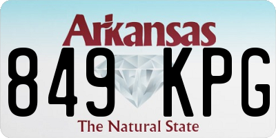 AR license plate 849KPG