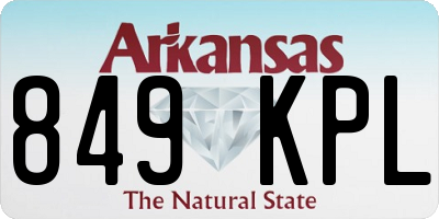 AR license plate 849KPL