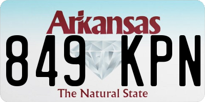 AR license plate 849KPN