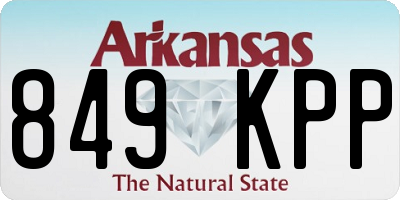 AR license plate 849KPP