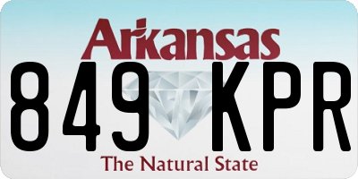 AR license plate 849KPR