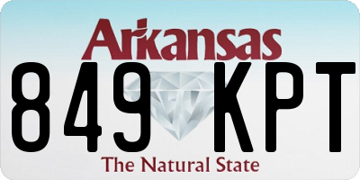 AR license plate 849KPT