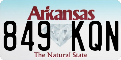 AR license plate 849KQN